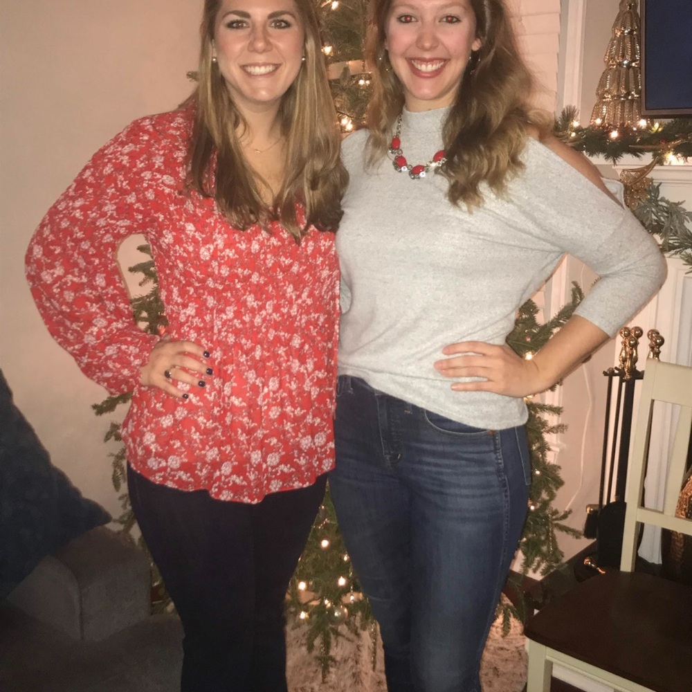 Acemi Gray Long Sleeve Tee Relaxed Fit